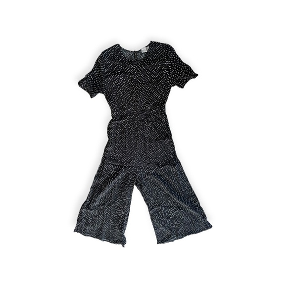 ASOS jumper black white jumpsuit Size 8 medium - Picture 1 of 10